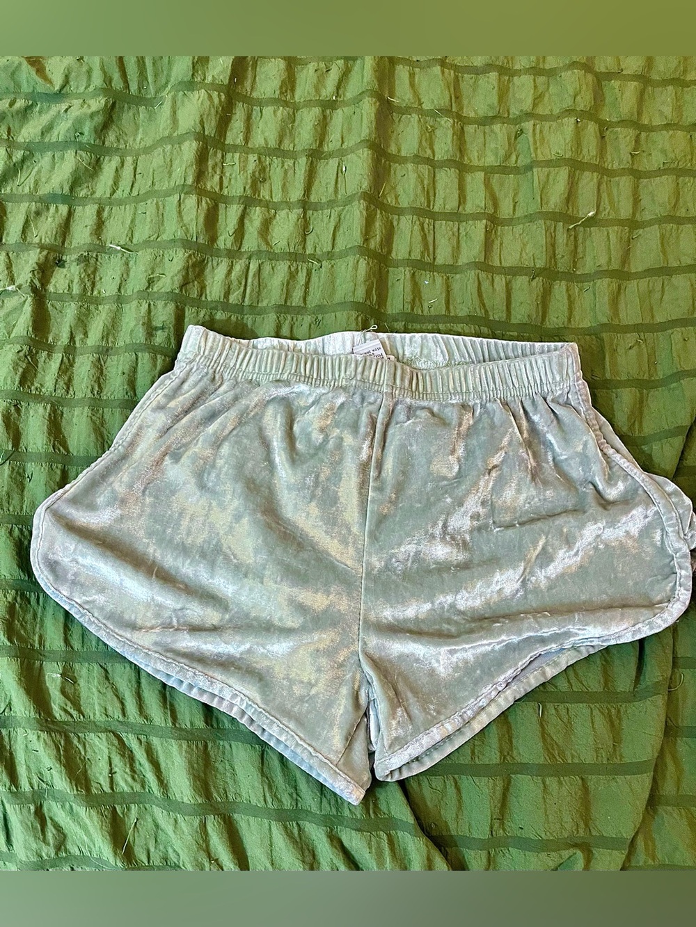 rue21 XS Turquoise Velvet Mini Shorts Teal Y2K Style